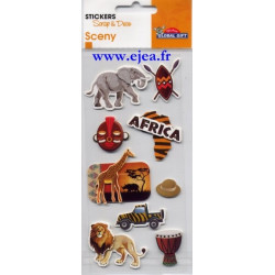 Stickers Sceny Afrique
