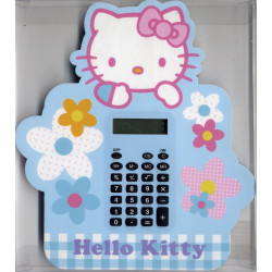 Calculatrice bleue Hello Kitty