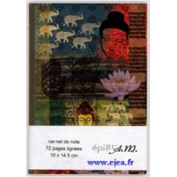 Carnet A6 Buddha Eléphants...