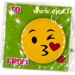 Badge Emoji Bisou
