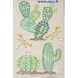 Stickers Strass Cactus