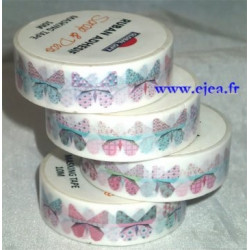 Masking tape Papillons pastel