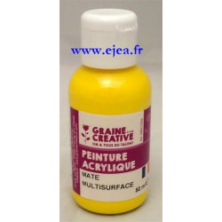 Peinture acrylique jaune