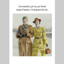 Carte Rétro Fun Les maris...