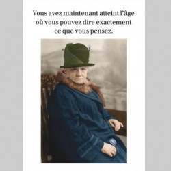 Carte Rétro Fun Dire ce que...
