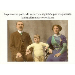 Carte Rétro Fun La vie gâchée
