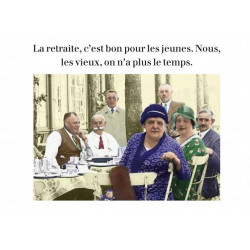 Carte Rétro Fun La retraite