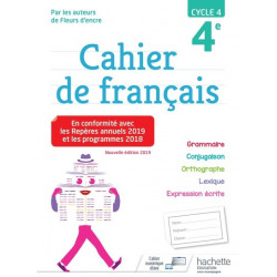 Cahier de Francais 4e Hachette