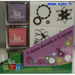 Coffret timbres Fleurs DTM