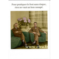 Carte Rétro Fun Le foot...