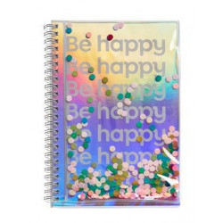 Carnet A5 Confetti Be happy