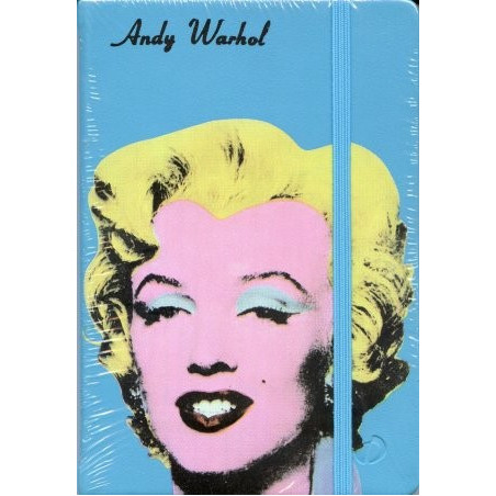 Carnet de notes Andy Warhol Marilyn bleu