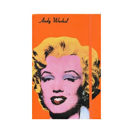 Carnet de notes Andy Warhol Marilyn orange A5
