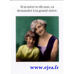 Carte Rétro Fun Si ta mère...