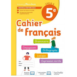 Cahier de Francais 5e Hachette
