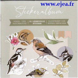 Cahier de stickers Oiseaux
