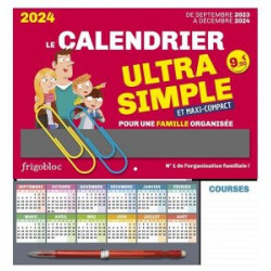 Le Calendrier Ultra Simple Organiseur familial 2024