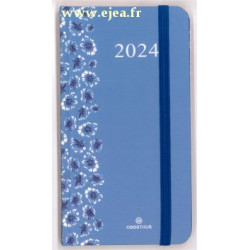 Agenda 2024 Anahita 16 poche Floralie bleue