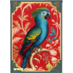 Carte Perroquet bleu G. Trolez