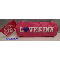 Trousse ronde Love Pink rose 