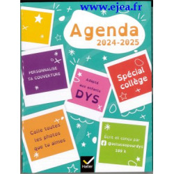 Agenda scolaire élève DYS...