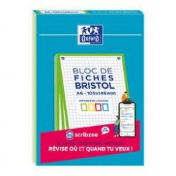 Fiches Bristol Oxford A6 Vert