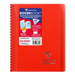 Cahier Koverbook rouge 5x5 A5