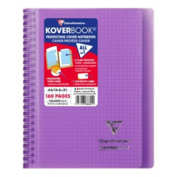 Cahier Koverbook violet 5x5 A5