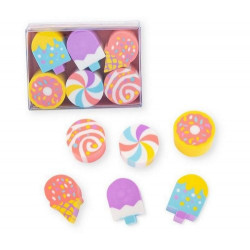 Set de 6 gommes Candy