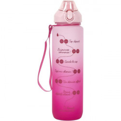 Gourde de motivation 1L rose