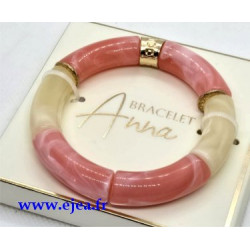 Bracelet Anna Rose et blanc