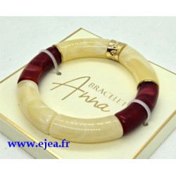 Bracelet Anna Blanc et violine