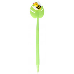 Stylo Abeille sur Feuille