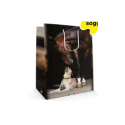 Sac cadeau Cheval 24x35,5x10cm