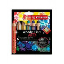 Stabilo 6 crayons Woody 3...