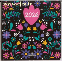 Agenda 2026 Lima 16 carré rose
