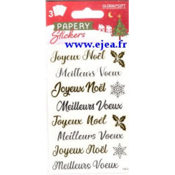 Stickers Papery Noël Textes...
