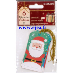 Set 6 étiquettes cadeaux...