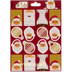 Planche de 16 étiquettes...