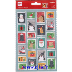 Stickers Timbres de Noël