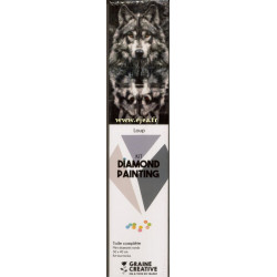 Diamond Painting Loup et...