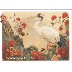 Carte double Aurora Grue