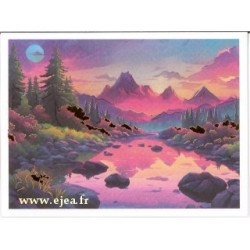 Carte double Aurora Montagnes