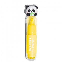 Surligneur Panda jaune 2 en 1