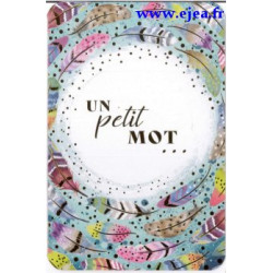 Carte Romantica Plumes Un...