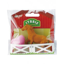 Gommes Cheval et coeur