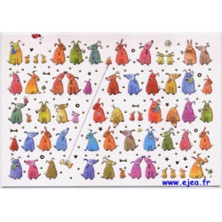 Carte postale Hanra Chiens