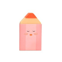 Gomme en forme de crayon rose