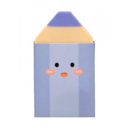 Gomme en forme de crayon bleu