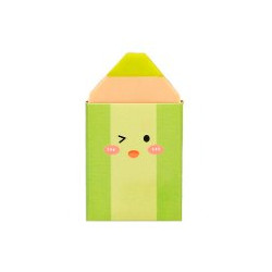 Gomme en forme de crayon vert